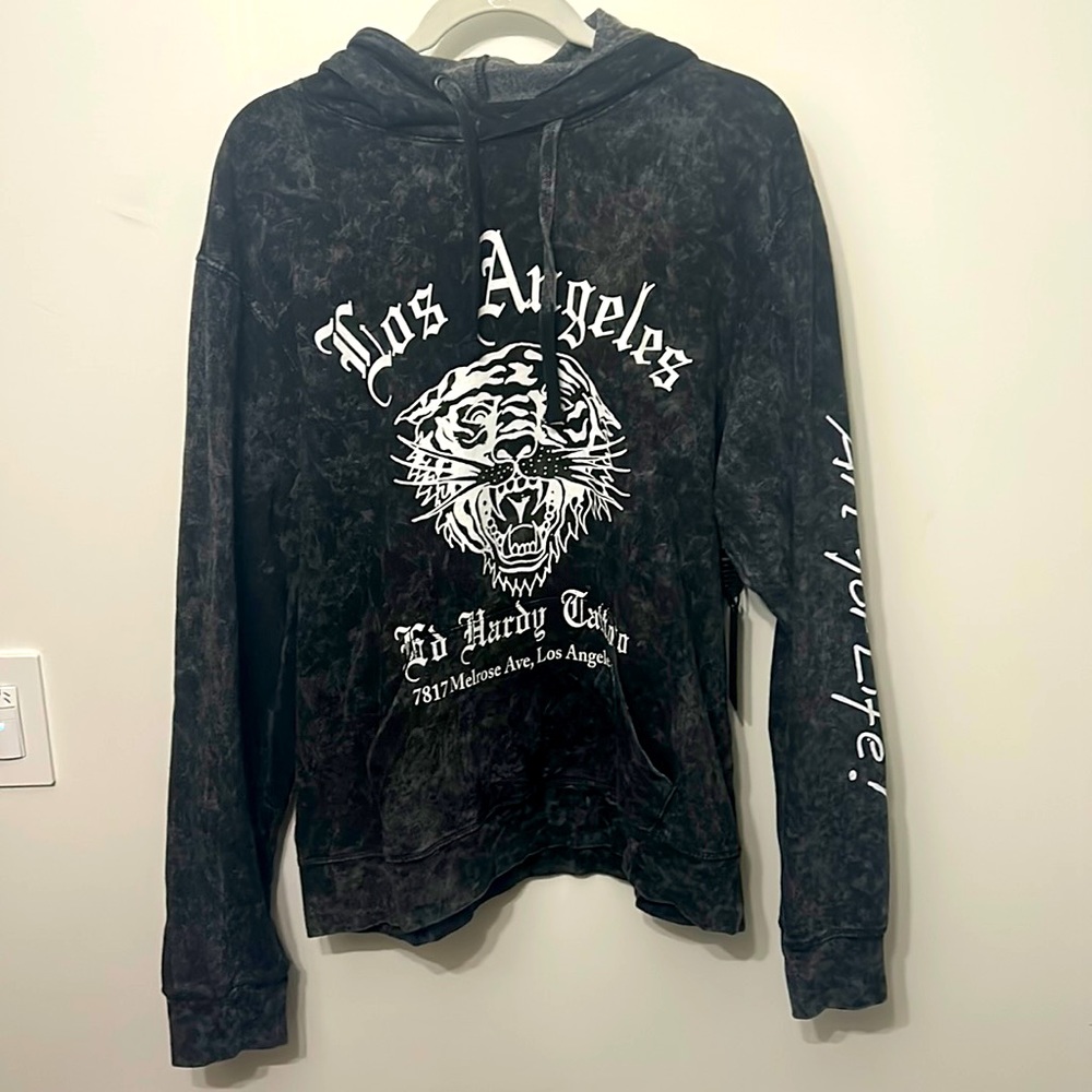 Medium Ed Hardy hoodie.  Los Angeles Ed Hardy Tatoo hoodie.
